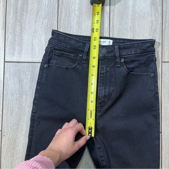 Abercrombie & Fitch Black Curve Love High Rise Super Skinny Ankle Jeans 25 Short - Picture 5 of 8